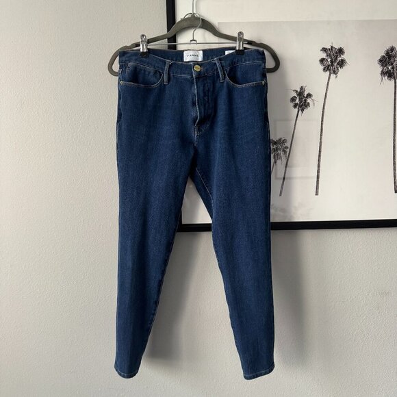 Frame | EUC Le High Skinny Denim Jeans in Blue Size 30 - Picture 5 of 10